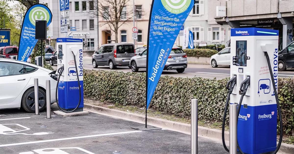 22 kW Ladestation badenova in Freiburg im Breisgau effizient nutzen